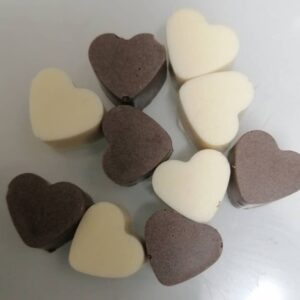 Mini hearts dog chocolates